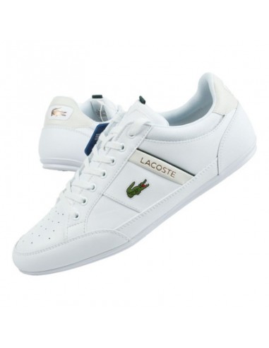 Lacoste Chaymon Î‘Î½Î´ÏÎ¹ÎºÎ¬ Sneakers Î›ÎµÏ…ÎºÎ¬ 43CMA001365T